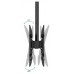 SOPORTE TECHO 2 PANTALLAS 43""-86"" GIRO/INCLINABLE XL NEGRO TOOQ