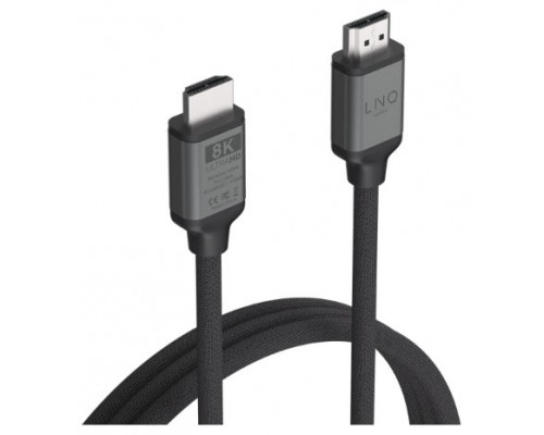 CABLE HDMI V2.1 8K NEGRO 2M LINQ-AA6 CABLE HDMI V2.1 8K NEGRO 2M LINQ