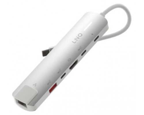 HUB 6 PUERTOS PRO USB-C 140W GRIS LINQ-AA11 HUB 6 PUERTOS PRO USB-C 140W GRIS LINQ