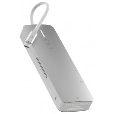 HUB 9 PUERTOS SSD PRO USB-C 140W GRIS LINQ