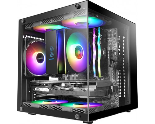 CAJA MINITORRE MICROATX MCCUBE NEGRO MARS GAMING