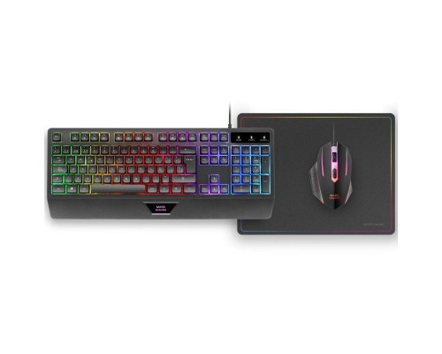 KIT COMBO PACK 3EN1 RGB MCP124 NEGRO MARS GAMING