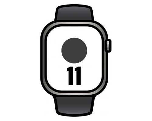 APPLE WATCH SERIES 11 CAJA TITANIO PIZARRA GPS+CELL 42mm CORREA NEGRA S/M