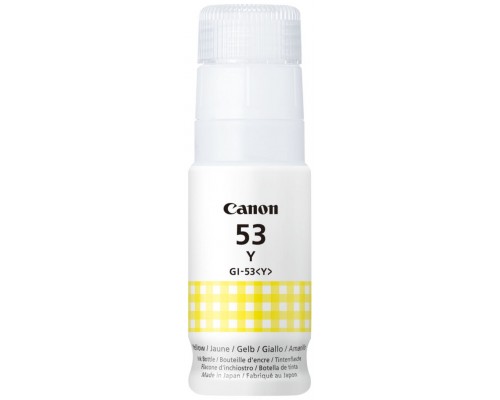 CARTUCHO BOTELLA TINTA AMARILLO GI-53 CANON