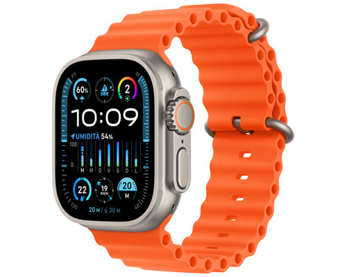 APPLE WATCH ULTRA 2 CAJA TITANIO GPS+CELL 49mm CORREA OCEAN ORANGE