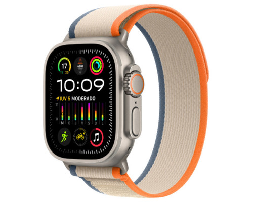 APPLE WATCH ULTRA 2 CAJA TITANIO GPS+CELL 49mm CORREA LOOP ORANGE/BEIGE TRAIL M