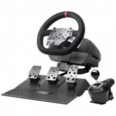 VOLANTE MWH-RSX RACING WHEEL FORCE FEEDBACK 1080&ordm; NEGRO MARS GAMING
