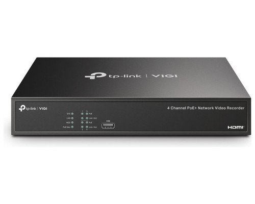 TP-LINK VIDEO GRABADOR NVR VIGI PoE+ 4 CANALES + HDD 2TB