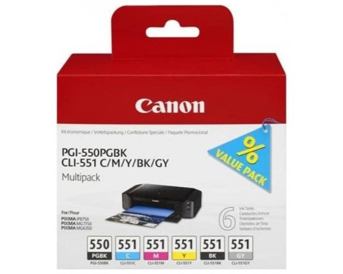 CARTUCHO CANON PGI550 + CLI551