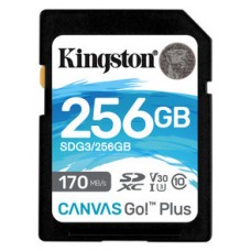 SECURE DIGITAL HC 256 GB CANVAS GO PLUS CLASE10 KINGSTON
