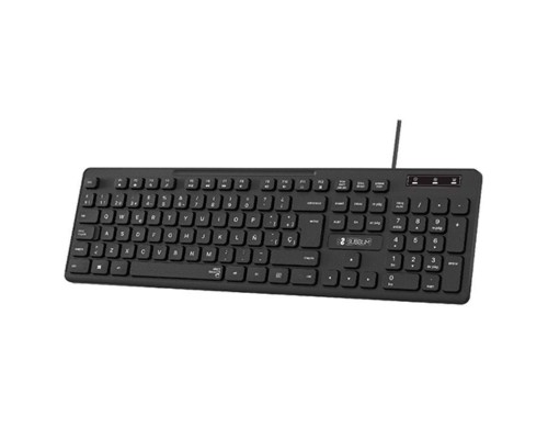 TECLADO BUSINESS SLIM SILENCIOSO WIRED NEGRO SUBBLIM