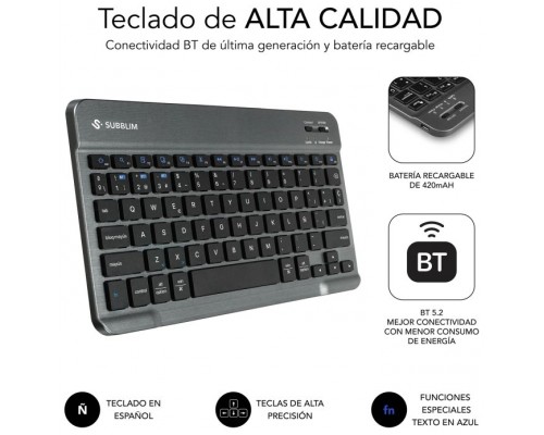 FUNDA + TECLADO TABLET KEYTAB PRO BT SAMSUNG TAB A11+ 11"" SUBBLIM