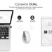 RATON OPTICO DUAL NATURE VERTICAL ERGO DUAL BATERIA BLANCO SUBBLIM