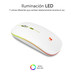 SUB-MOU LED DUAL FLAT WH