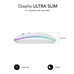 SUB-MOU LED DUAL FLAT WH