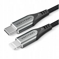 CABLE 2.0 USB-C A LIGHTNING 1 M GRIS VENTION-AA3 CABLE 2.0 USB-C A LIGHTNING 1 M GRIS VENTION