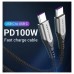 CABLE USB-C A USB-C 2.0 5A 100W 1 M GRIS VENTION