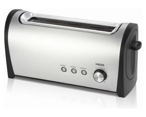 TOSTADOR DESAYUNO MULTIFUNCION 1.000W ACERO INOXIDABLE/NEGRO HAEGER