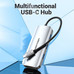 DOCKING STATION 6 PUERTOS USB-C 1xHDMI/1xVGA/3xUSB-A/1xUSB-C GRIS VENTION