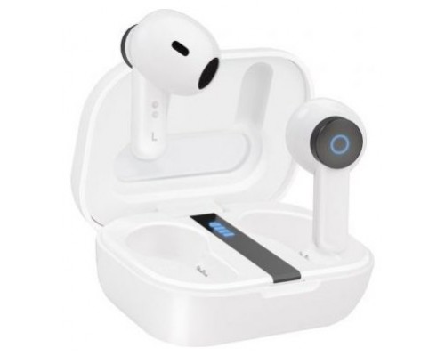 AURICULAR BLUETOOTH + MICROFONO CON ESTUCHE DE CARGA BENDER BLANCO TOOQ