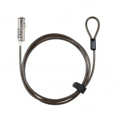 CABLE LOCK DE SEGURIDAD TIPO NANO CON COMBINACION PARA PORTATILES 1.5M GRIS TOOQ