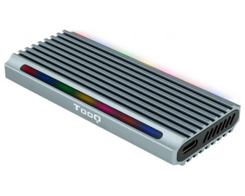 CAJA EXTERNA SSD NGFF/NVMe SHINOBI USB3.1 GEN2 USB-A RGB GRIS TOOQ-AA4 CAJA EXTERNA SSD NGFF/NVMe SHINOBI USB3.1 GEN2 USB-A RGB GRIS TOOQ