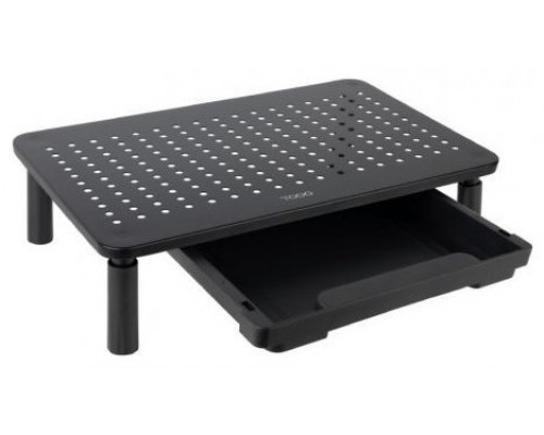 SOPORTE ELEVADOR PARA PORTATIL/MONITOR CON CAJON NEGRO TQMR086 TOOQ