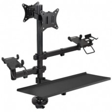 SOPORTE DE MESA TPV/IMPRESORA/2 PANTALLAS 17""-32""/TERMINAL/LECTOR/TECLADO TOOQ