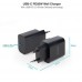 CARGADOR PARED USB-C/PD 20W NEGRO TOOQ