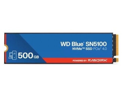 500 GB SSD SERIE M.2 2280 PCIe BLUE NVME SN5100 WD