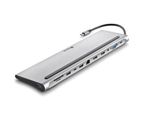 HUB 12 PUERTOS USB-C WONDERDOCK12 GRIS NGS