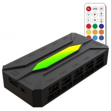 HUB VENTILADORES CAJA KO X-FHUB10 10 PORTS ARGB PWM KEEPOUT-AA2 HUB VENTILADORES CAJA KO X-FHUB10 10 PORTS ARGB PWM KEEPOUT