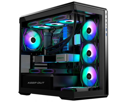 CAJA MICROATX XC-905PRO+ ARGB + TYPE-C KEEPOUT-AA27 CAJA MICROATX XC-905PRO+ ARGB + TYPE-C KEEPOUT