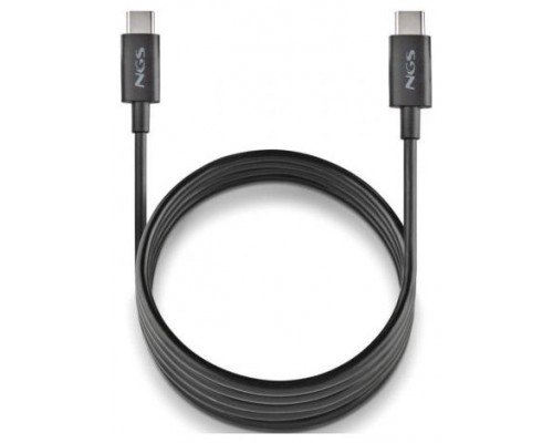 CABLE USB-C A USB-C ZYRO 60W 1 M NEGRO NGS
