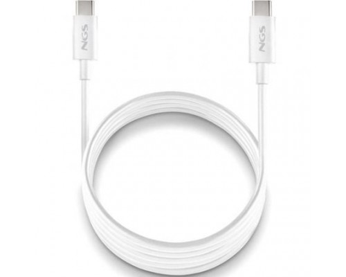 CABLE USB-C A USB-C ZYRO 60W 1 M BLANCO NGS
